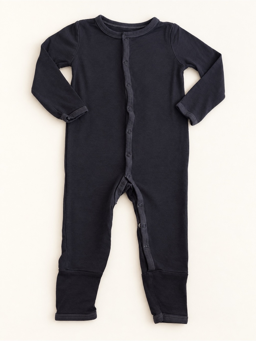 Classic black Long-Sleeve Baby One-Piece